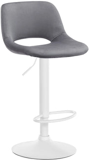 Barhocker Camden Samt weiЯ