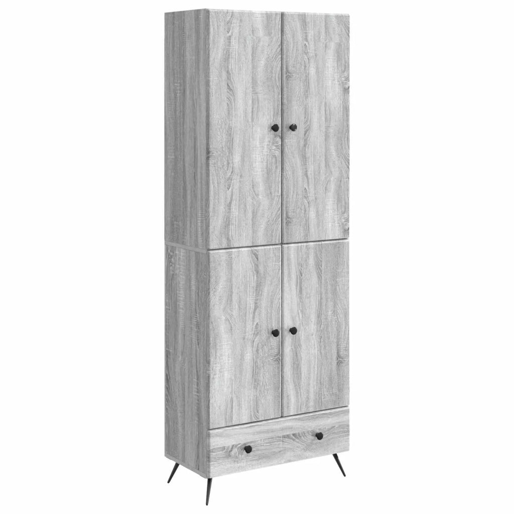 Set di armadi 2 pcs Sonoma grigio Legno ingegnerizzato