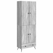 Set di armadi 2 pcs Sonoma grigio Legno ingegnerizzato