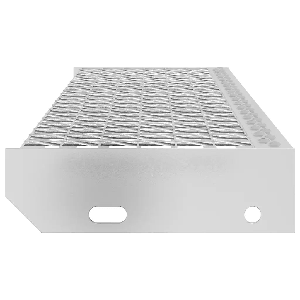 Tappetino per Scale | Gradino in Griglia 90x24x7 cm Acciaio Zincato