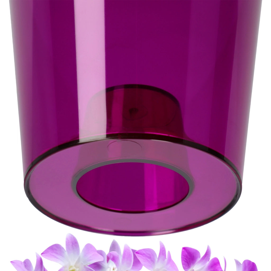 Vaso per orchidee KADAX in plastica, 12 cm, viola