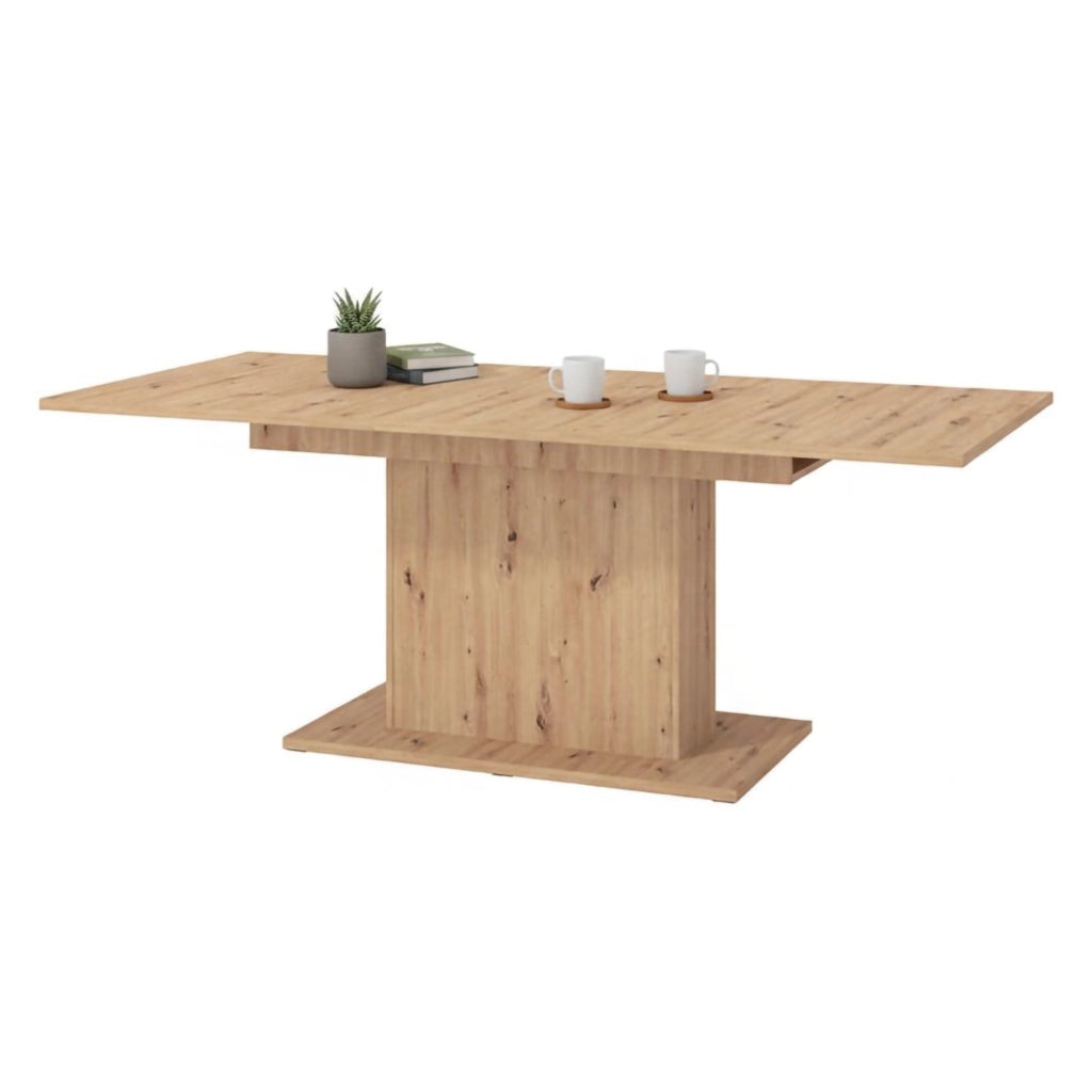 Siano, Tavolo Fisso 6 Posti, 160x91.5x76h cm Marrone Rovere Nodi