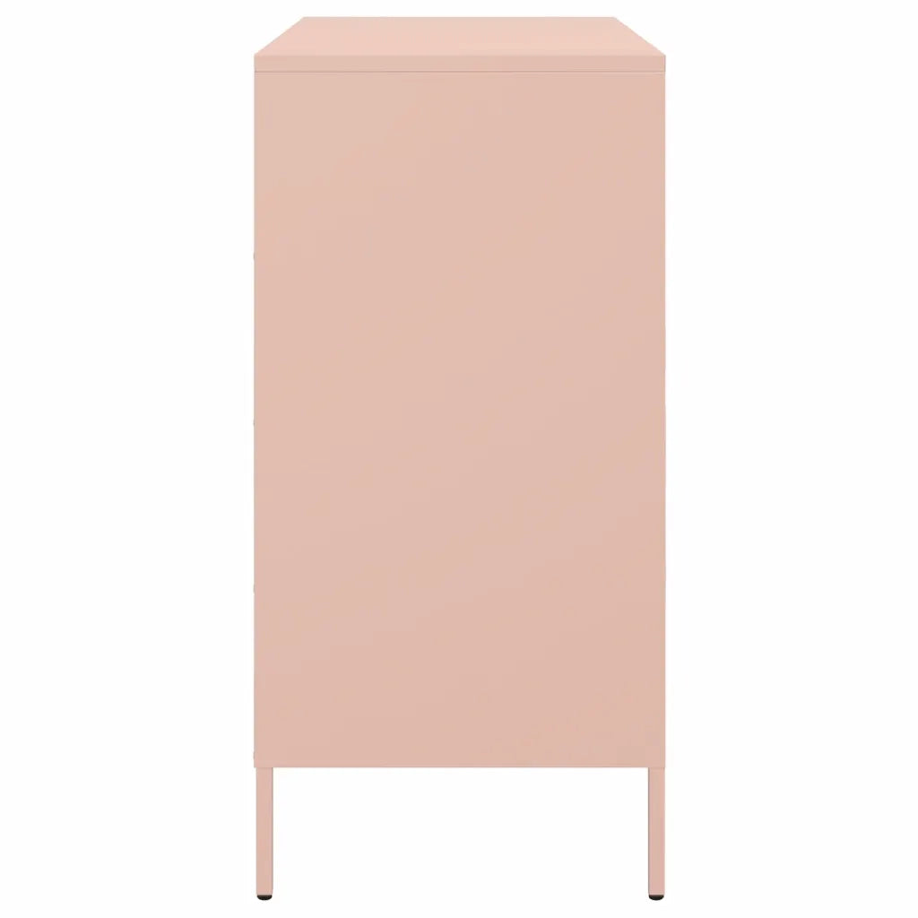 Credenza Rosa 68x39x79 cm in Acciaio