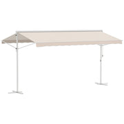Gazebo pieghevole ¨C zephmum ¨C Bianco Beige 4.50x3.40x2.55 m