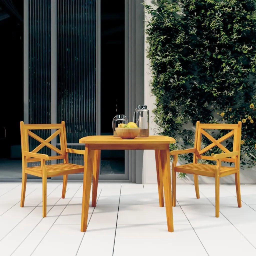 Tavolo da Giardino 85x85x75 cm Legno Massello di Acacia 310300