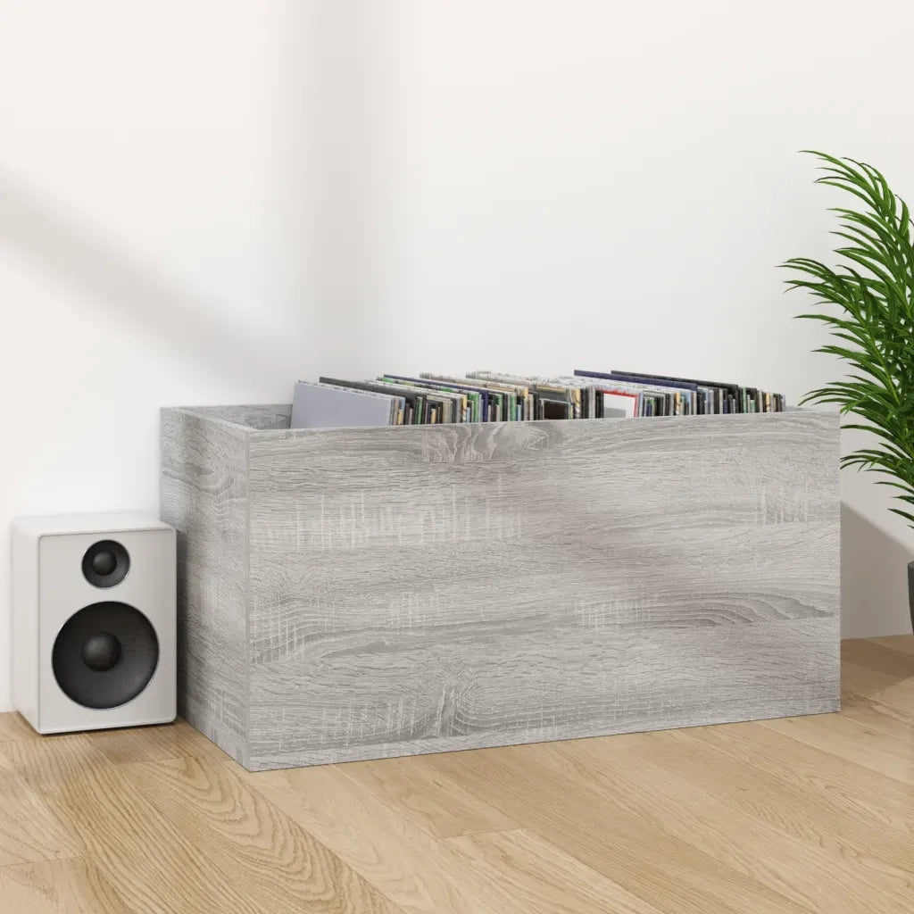 Contenitore Vinili Grigio Sonoma 71x34x36 cm Legno Multistrato CFW8641269