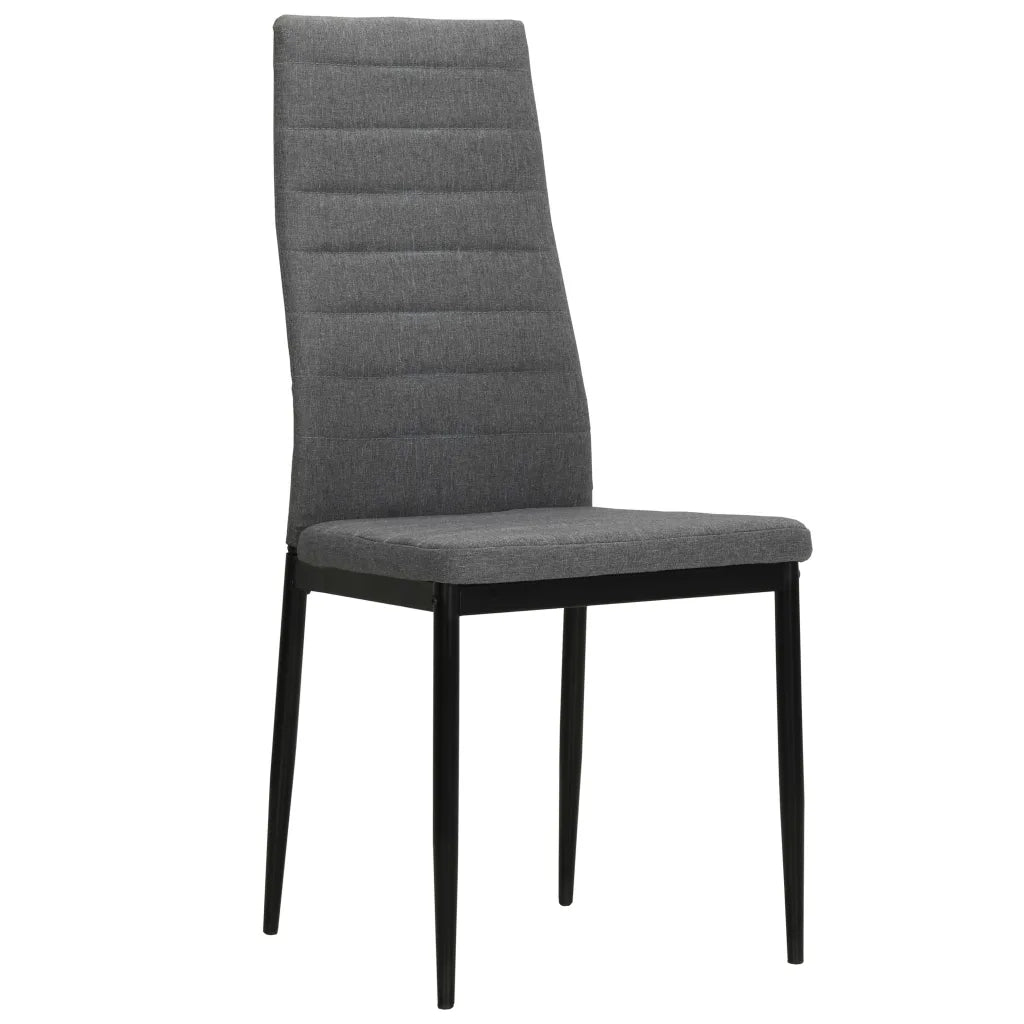 Sedie da Pranzo 4 pz Grigio Chiaro in Tessuto cod mxl 14597