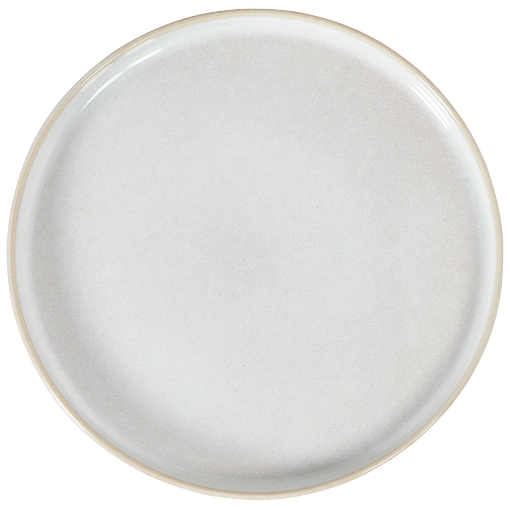Set di 24 stoviglie di gres caolino bianco sporco fatto a mano con smalto reattivo Servizio per 8 persone Cucina Sala da pranzo