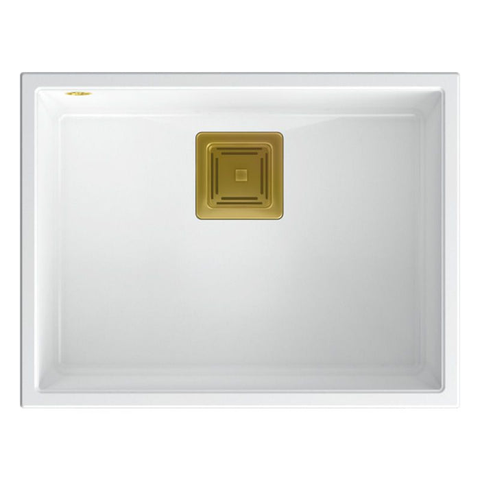 Lavello In Granito David 50 White Rame