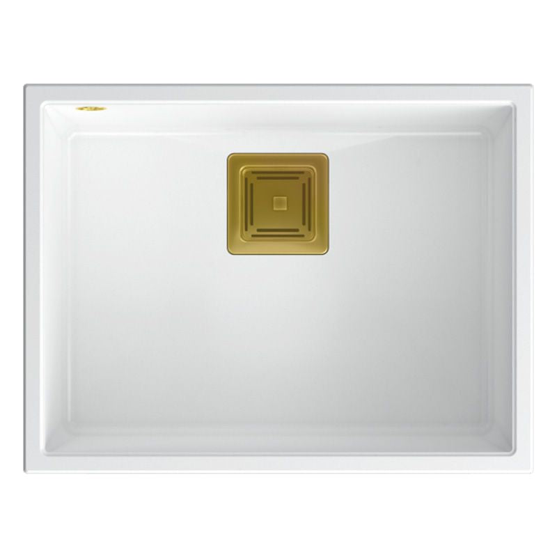 Lavello In Granito David 50 White Rame