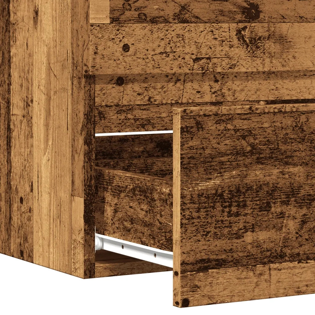 vidaXL Mobile da Bagno Legno Antico 60x38,5x45 cm in Truciolato
