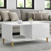 Tavolino da salotto Bianco Lucido 90 x 50 x 40 cm 894729