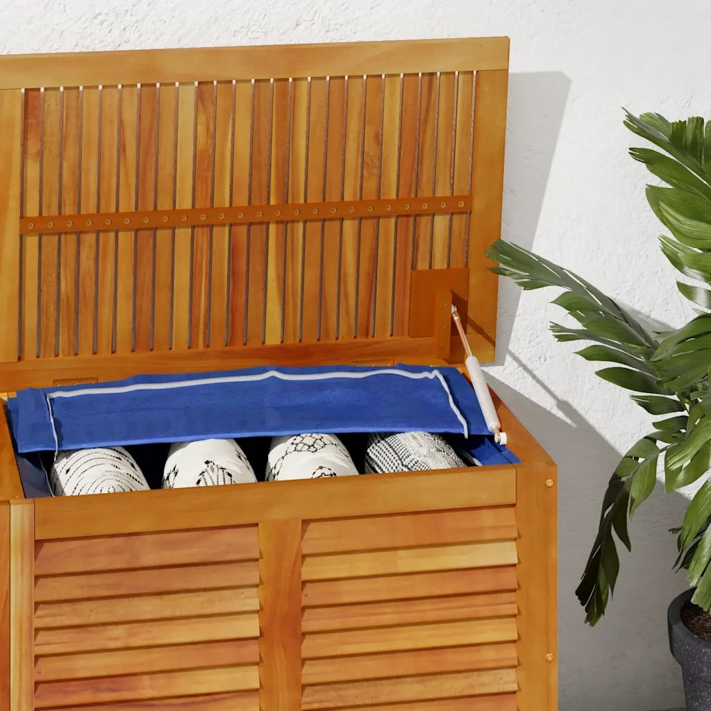 Contenitore Giardino con Feritoia 150x50x56cm Massello Acacia 365842