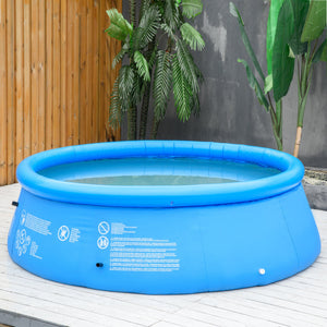 Piscina Gonfiabile Autoportante Ø274x76 cm in PVC Blu