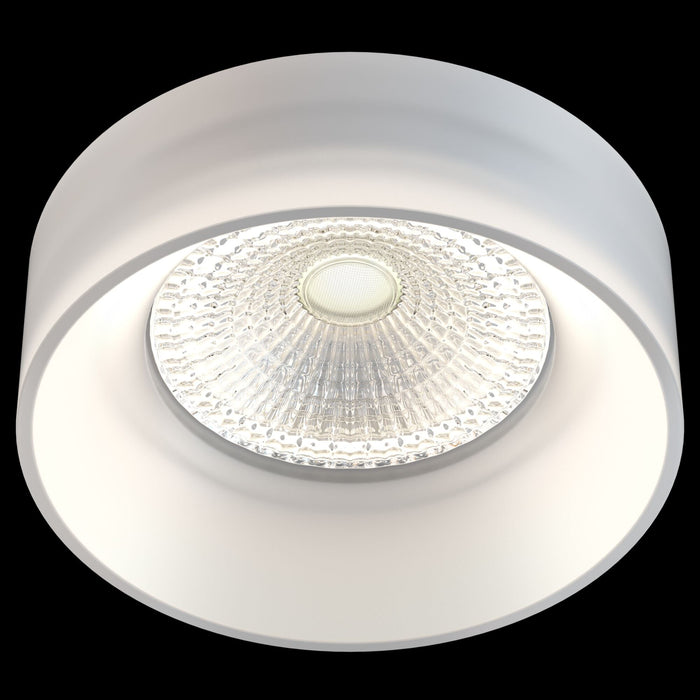 Faretto da incasso Downlight in Acrilico Pauline Bianco