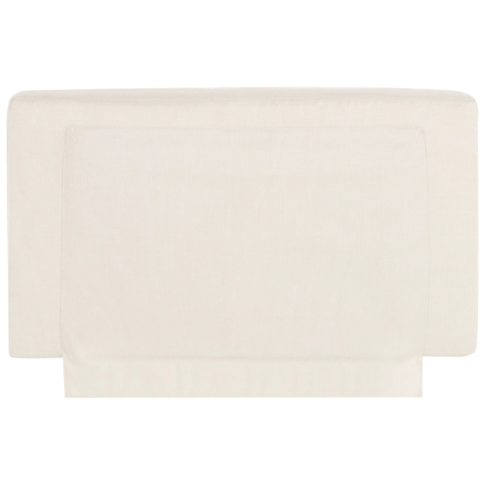 Set di divani angolari da giardino a 3 posti a destra Legno di acacia chiaro certificato Cuscini beige chiaro con tavolino da caffè