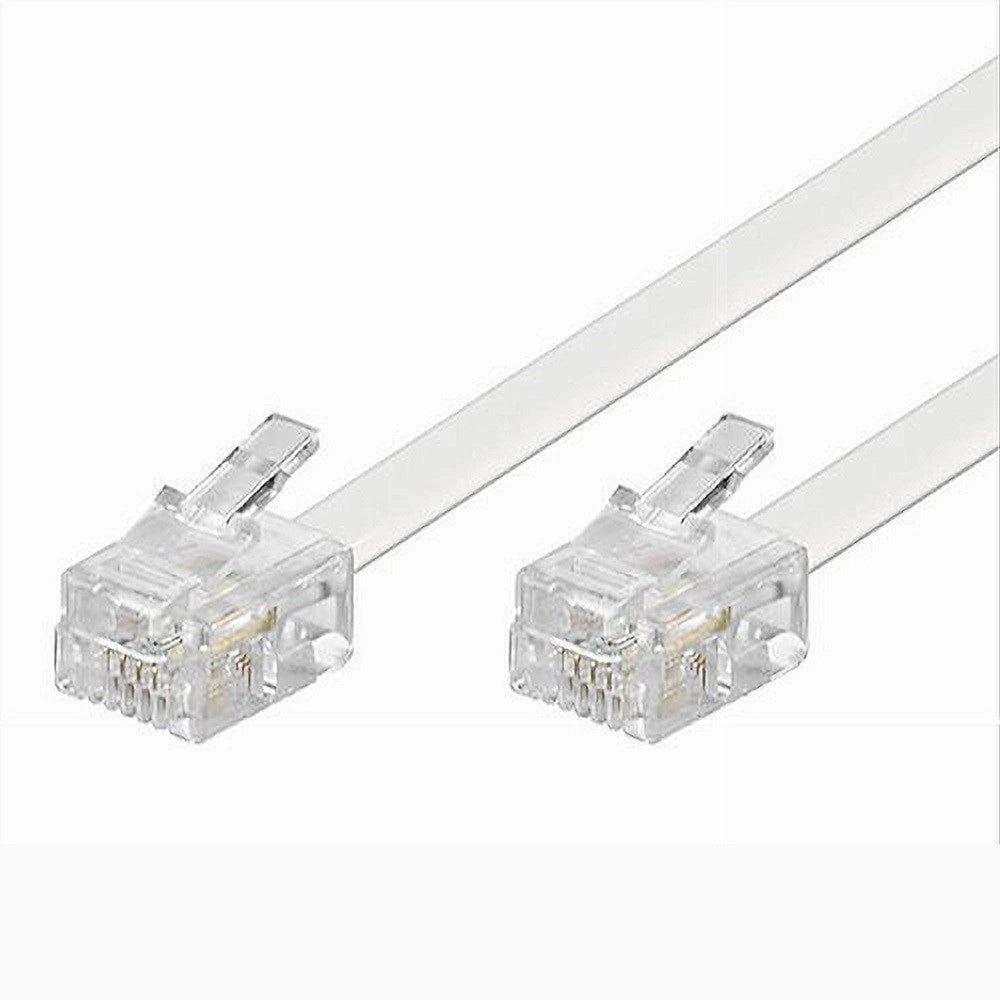 Trade Shop - Cavo Prolunga Telefonico Connettore Rj11 20 Metri Modem Adsl Maxtech Rj11-20m -