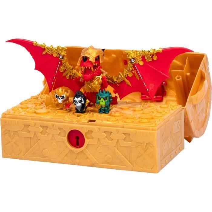 Forziere del tesoro del regno dei draghi - MOOSE TOYS - TREASURE X - Forziere interattivo con figurine e tesori