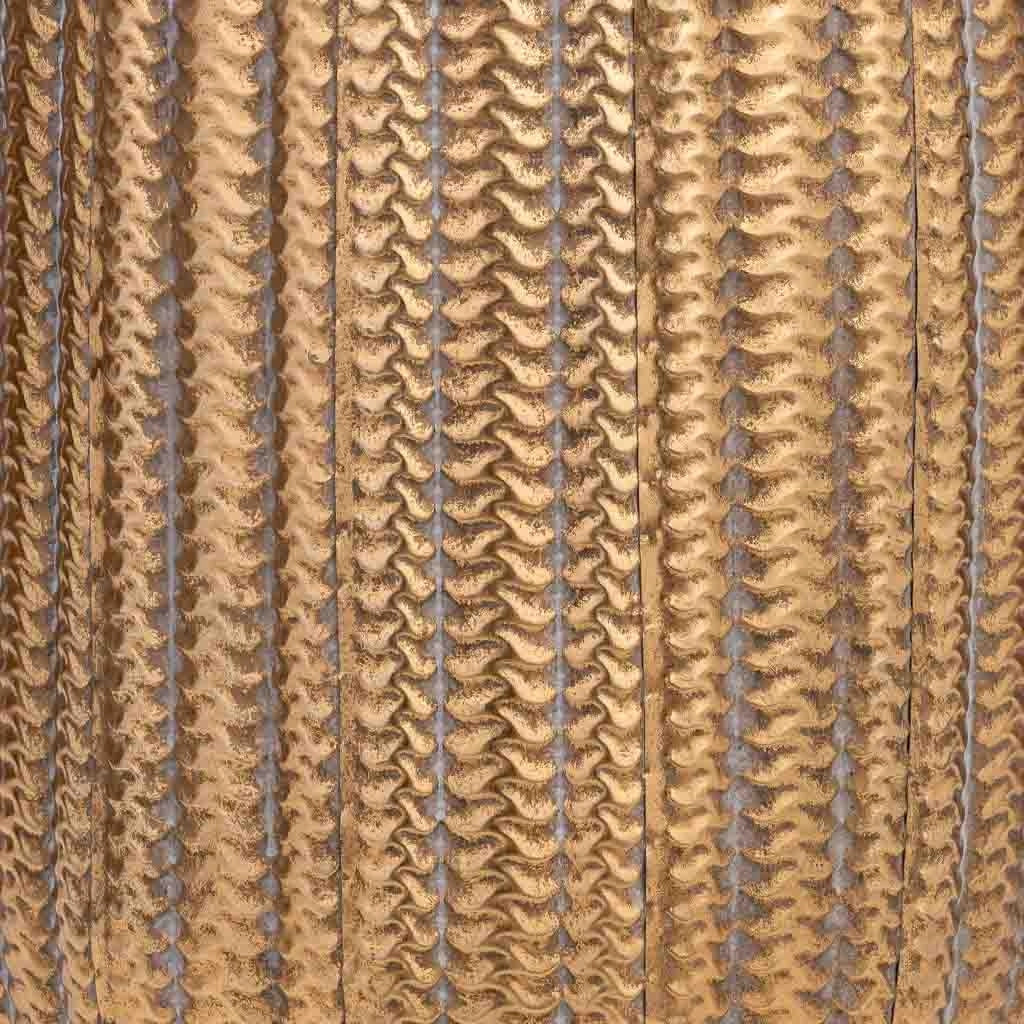 Vaso in metallo dorato 34x34x60h cm