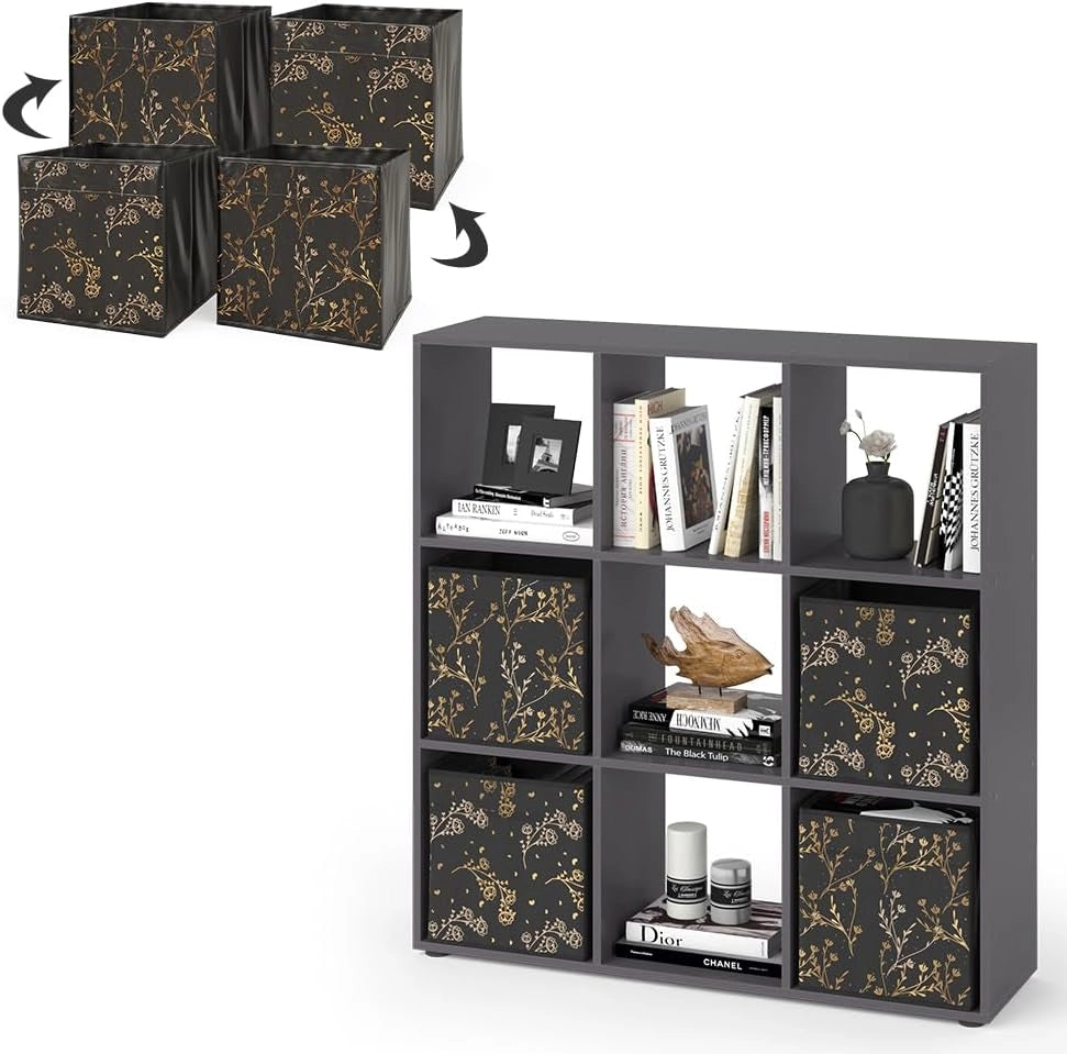 Room Divider Cube Shelf Free-Standing Nove Scaffale Soggiorno Storage Moderno 9 Scomparti Decorative File Shelf Storage