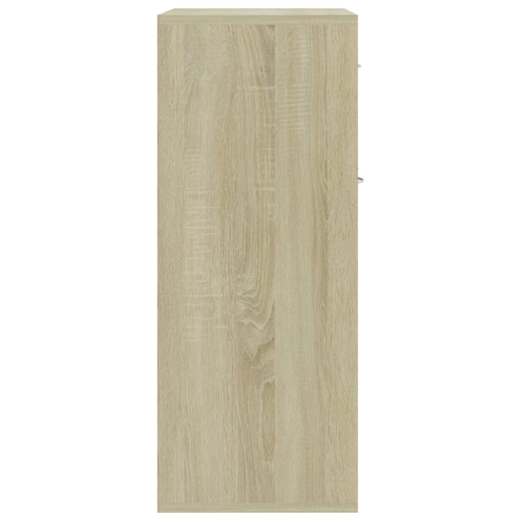 Buffet credenza cassettiera armadio mobile contenitore organizer cucina soggiorno rovere Sonoma 60 x 30 x 75 cm legno ingegnerizzato marrone 02_0031589