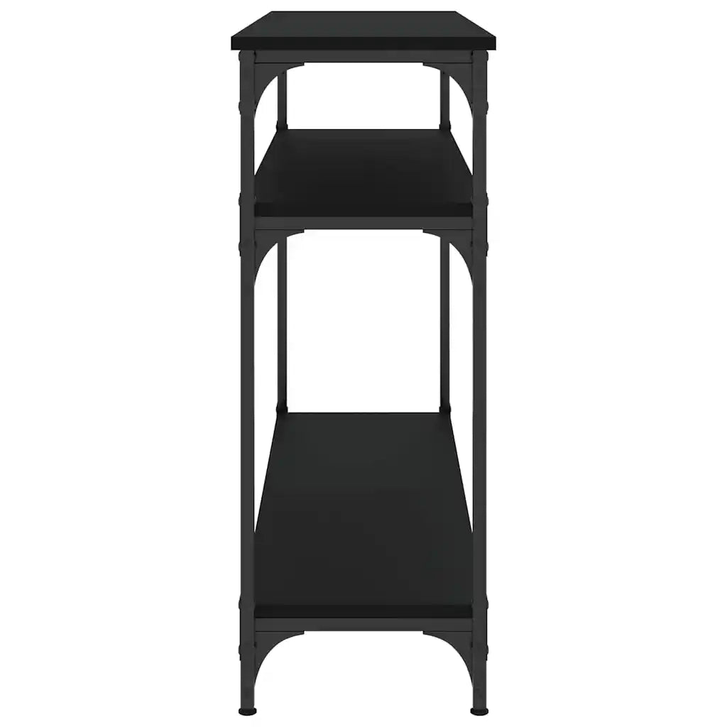 Tavolino Consolle-Tavolino da soggiorno-Tavolo Nero 100x29x75 cm in Legno Multistrato