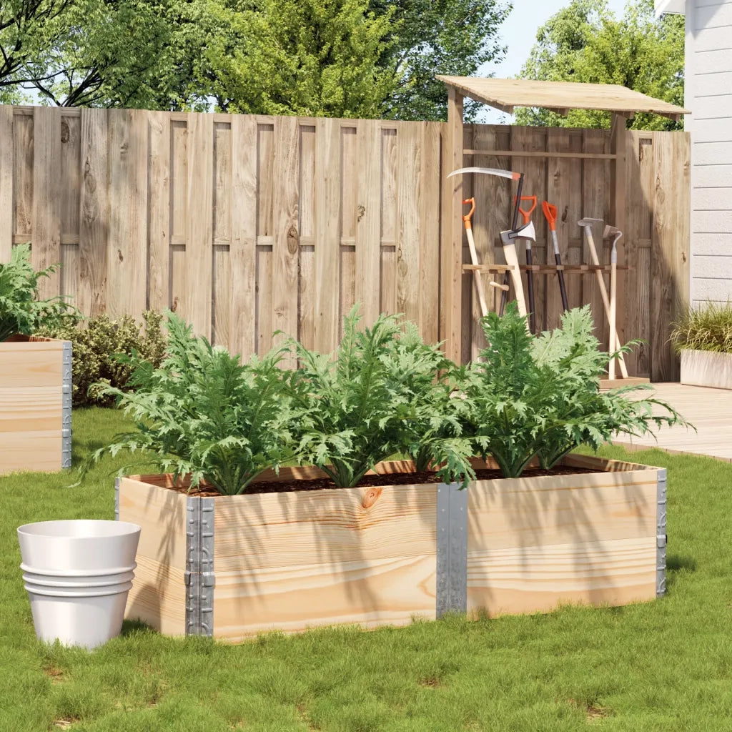 vidaXL Fioriera da Giardino 150x50 cm in Legno Massello di Pino
