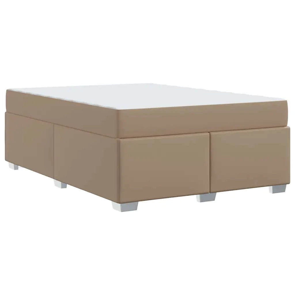 vidaXL Struttura del letto Cappuccino 140 x 200 cm Pelle sintetica
