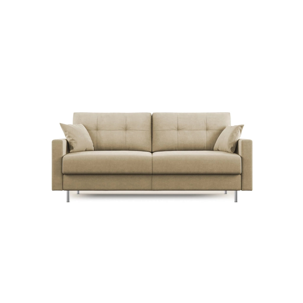 Megan Divano letto matrimoniale in microfibra smacchiabile T11 188 cm (mat. 140x197) beige