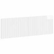 Testiera da Muro ZWOLLE Bianco Lucido Legno ingegnerizzato 896509