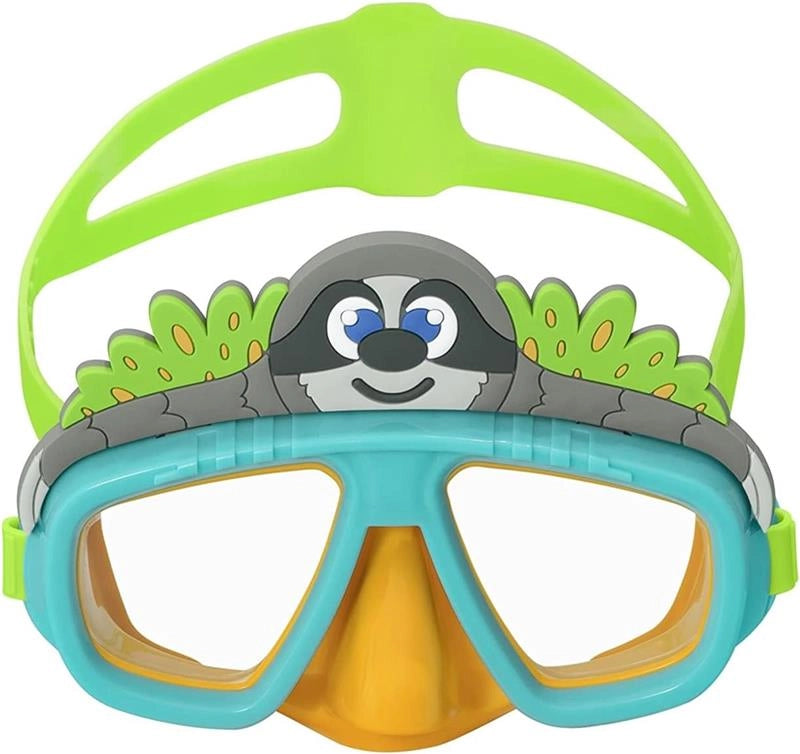 BESTWAY MASCHERA SUBACQUEA PER BAMBINI CON ANIMALETTI DAI 3 ANNI + COLORI E FANTASIA ASSORTITA