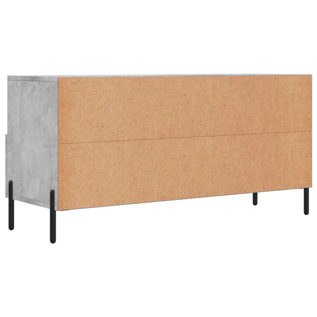 Mobile Porta TV Grigio Cemento 102x36x50 cm Legno Multistrato 829048