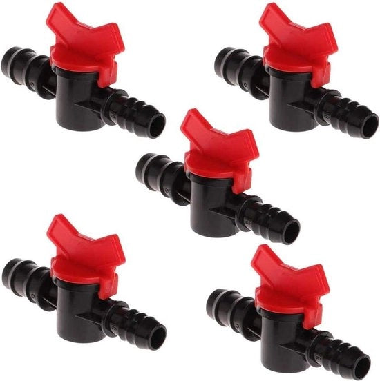 Regolatore di pressione per acquario tubo di gomma per giardino con connessione a 5 pezzi tubo rettilineo stopper in plastica utilizzato in giardino-gazon-orto-acquario