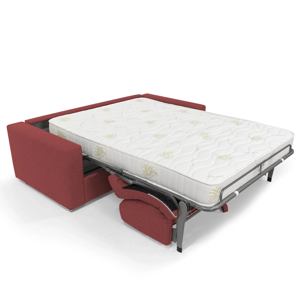 Nixon Divano letto c/mat. H 20 cm 200 cm (mat. 140x197) Rosso