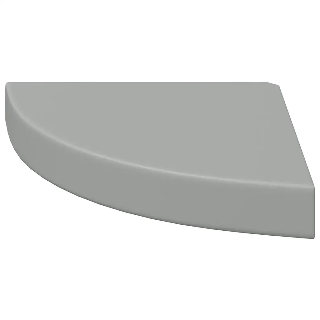 Scaffale Angolare a Parete Grigio 25x25x3,8 cm in MDF 323901