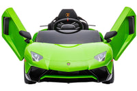 Macchina Elettrica per Bambini 12V con Licenza Lamborghini Aventador Verde