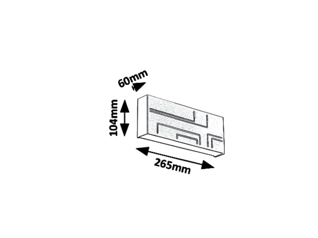 Applique esterna moderna LED 12W IP65 Maribor nera Rabalux