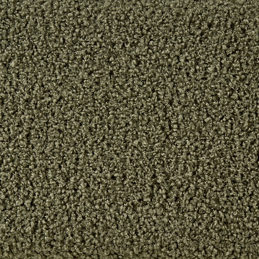 Letto singolo in bouclé verde scuro con rete a doghe 90 x 200 cm stile moderno