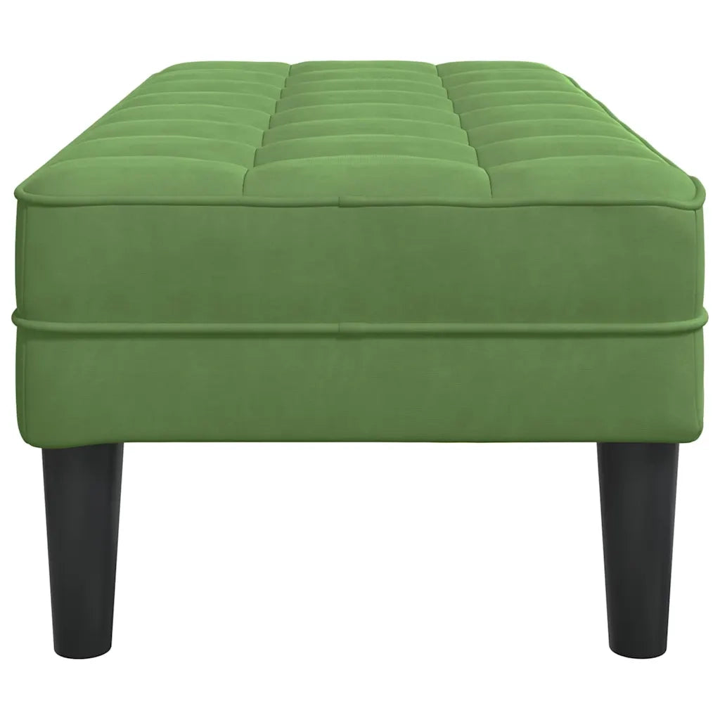 panchina con cuscino Verde chiaro 113 x 57 x 39 cm Velluto 42001950