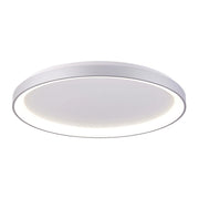 Merope 400 plafoniera tonda LED CCT 30W 3000K 4000K lampada luce soffitto parete ufficio studio 230V 38cm COLORE SILVER