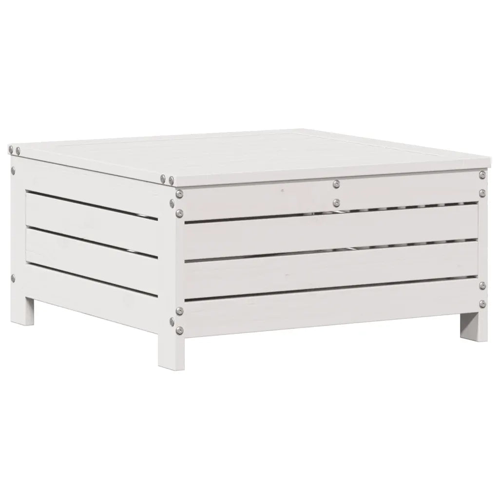 vidaXL Set Salotto Giardino 5pz con Cuscini Bianco Legno Massello Pino
