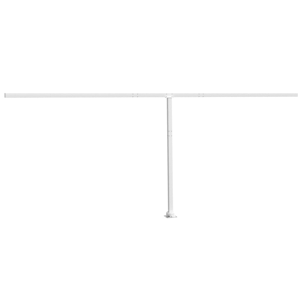 Set Pali per Tenda da Sole Bianco 600x245 cm Ferro 315092
