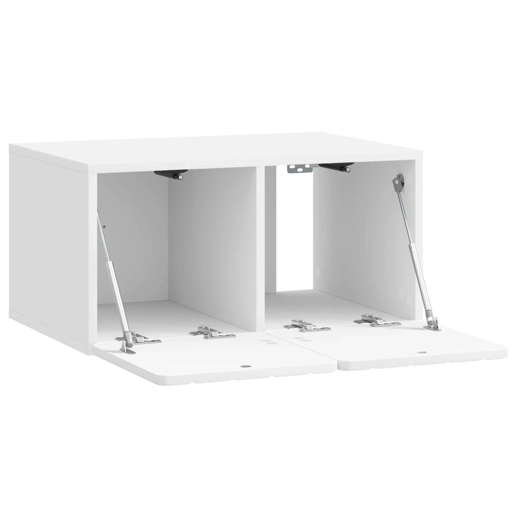 Mobile Porta TV da Muro 59,5 x 41 x 30 cm Bianco Lucido 898339