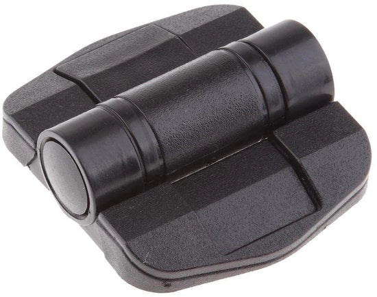 Scharniere a 150 gradi con detent - Plastica - Nero - Scharniere per controllo posizione porta - Installazione facile - Lunghezza 58mm - Scharniere porta