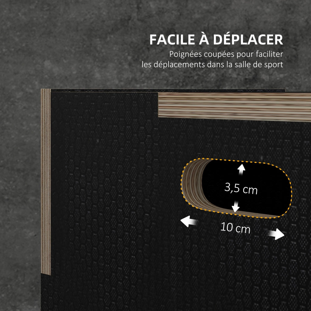 Box salto pliometrico 3 in 1 ¨C zephmum ¨C legno 30.5x35.5x40.5 cm