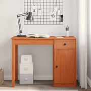 Scrivania Marrone Cera 100 x 50 x 74 cm Legno di pino massiccio