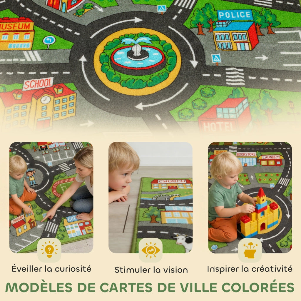 Tappeto da gioco per bambini ¨C zephmum ¨C Multicolore 200x150 cm
