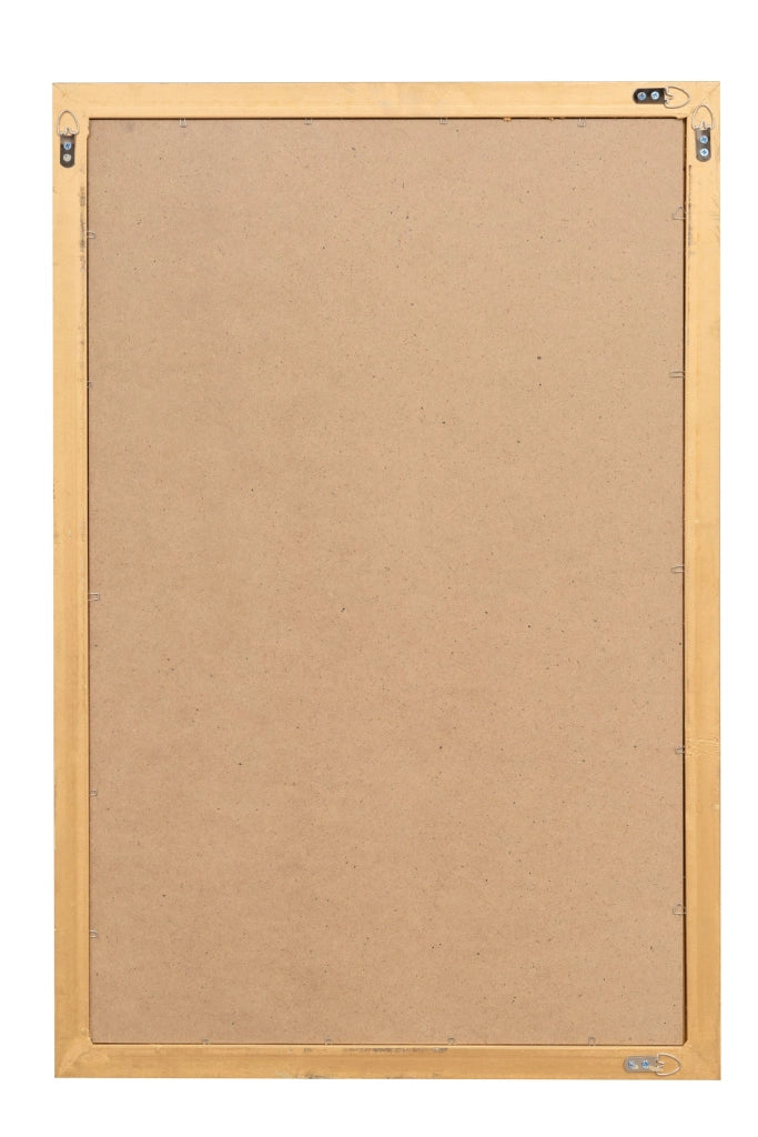 Biscottini Specchio Specchiera da parete e appendere verticale/orizzontale L60xPR4xH90 cm finitura foglia oro anticato