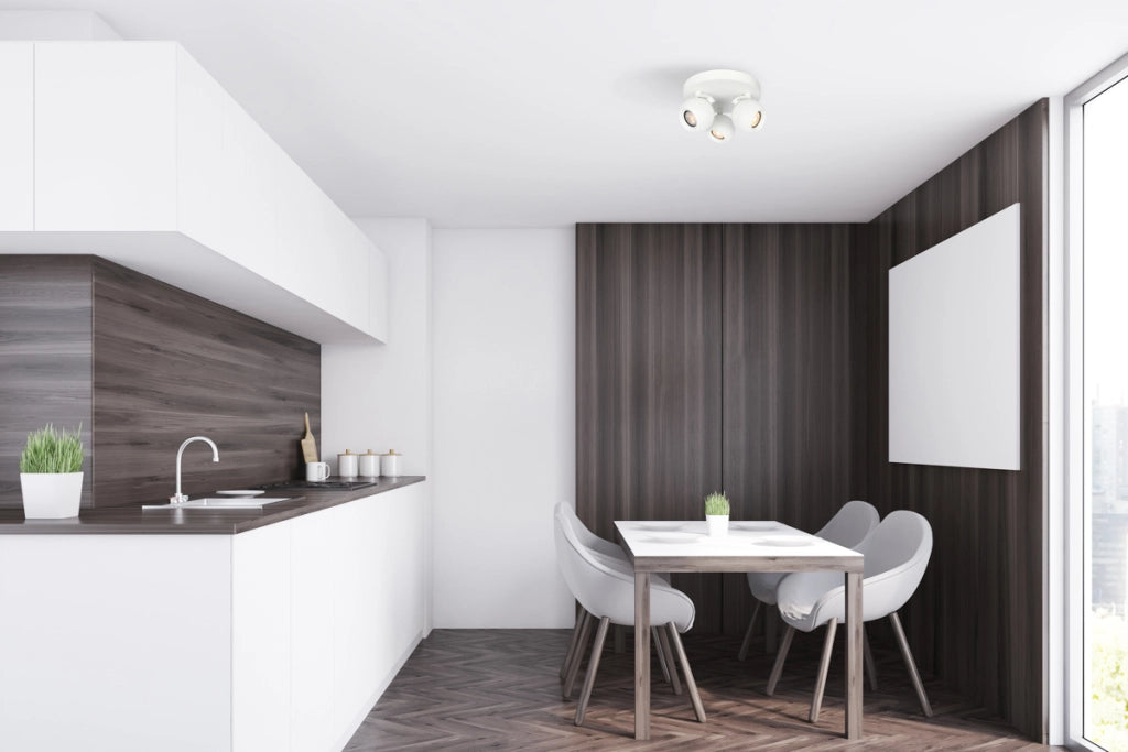 Plafoniera Italux Lafin bianca Ø22 3 spot GU10 orientabili