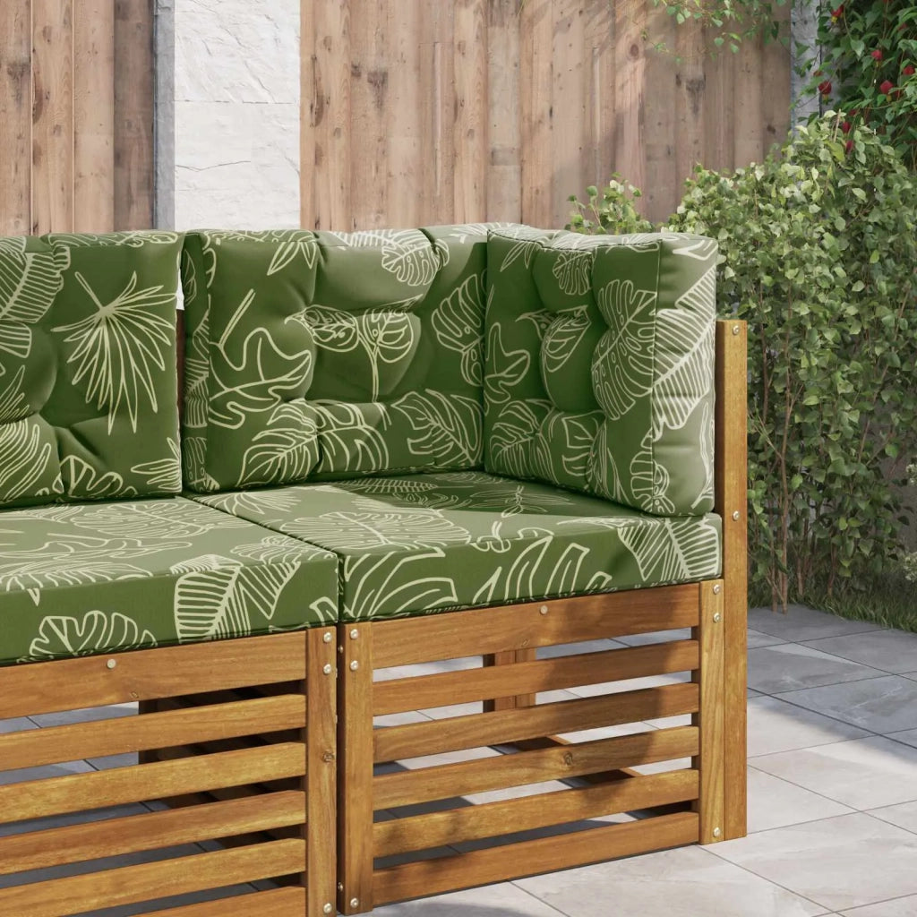 Cuscino per divano da esterno 3 pcs Design a foglia Poliestere